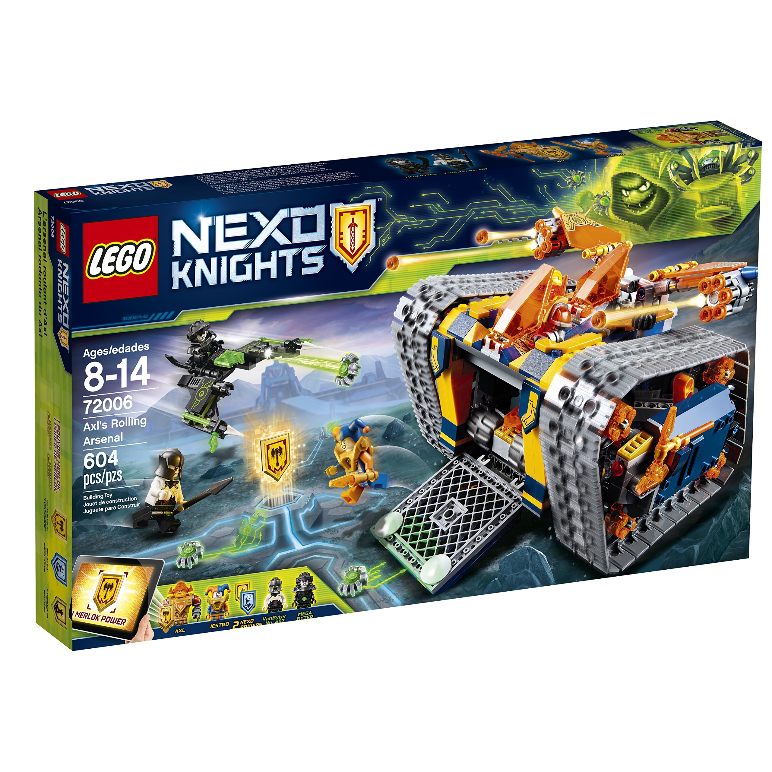 Amazon.co.jp: LEGO NEXO KNIGHTS 車軸 ローリングアーセナル 72006